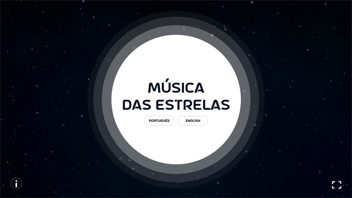 Música das Estrelas webapp intro